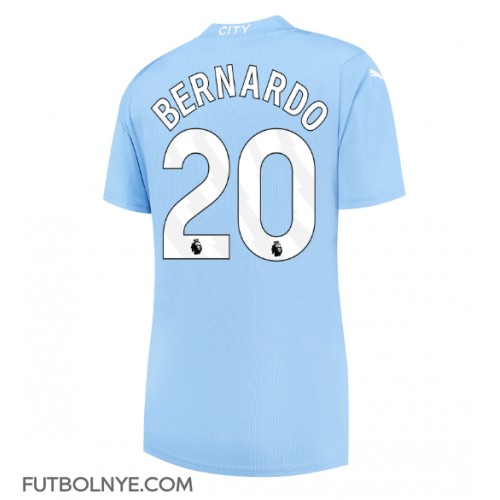 Camiseta Manchester City Bernardo Silva #20 Primera Equipación para mujer 2023-24 manga corta